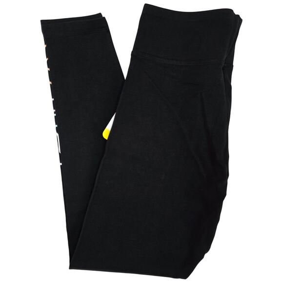 Fila Pants - Fila Black Logo Pull-On Athletic Leggings